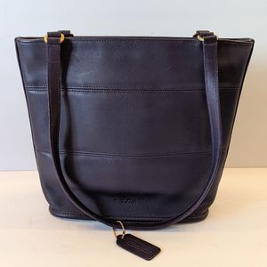 Coach Tote Purse Tribeca 9098 Purple Eggplant Vintage